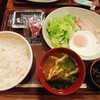 Sukiya - 自家製ベーコンエッグ朝定食（390）
