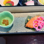 Shirarasou Gurando Hoteru - 焼き鮭、蓮根、味噌