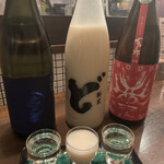 わかたろう - 日本酒飲み比べ（若波、ど、百十郎）