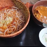 Edosoba Kichiji - カレー丼セット(蕎麦は温)