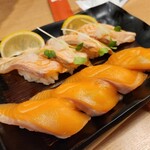 Nigiri Choujirou - 炙りサーモン＆サーモン