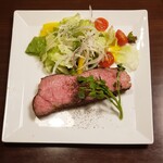 大衆ステーキ 肉の助 - プライムサーロインステーキ定食200g