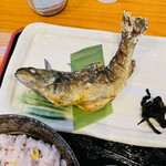 もえぎの湯 - 川魚の塩焼き