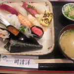 Sushi Shinkawa - ランチにぎり１．５人前（1,450円）