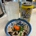 岩崎酒店 - ハイリキレモンと牛スジポン酢