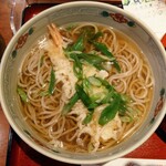 Yuuraku - 令和5年1月 ランチタイム
                        にぎり寿司定食の天ぷら蕎麦