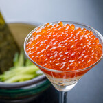 Salmon roe cocktail