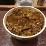 Matsuya - 初のカレー南蛮牛丼、ありだよねレベルかな？