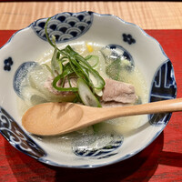 会席応為 - 鶏のささみ？の煮物。