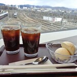 Kyouto Tetsudou Hakubutsukan Resutoran - アイスコーヒー ＆ バニラアイス
