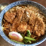 そば処 結城屋 - トンカツ定食としても十分なカツがそばに乗るという大発明…うまい！