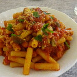 ジューダバレリーノ - 豚ﾊﾞﾗ肉ときのこのﾄﾏﾄｿｰｽ