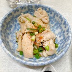 ゆたか食堂 - 鶏皮ポン酢