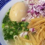 塩そば専門店 桑ばら - 寒ブリ昆布締め丼と鰤出汁と貝出汁そばの定食