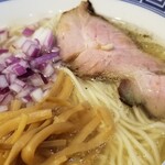 塩そば専門店 桑ばら - 寒ブリ昆布締め丼と鰤出汁と貝出汁そばの定食