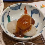 碓日のお宿　東京屋 - 玉こんにゃくの味噌おでん