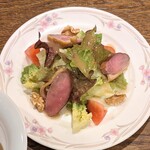 碓日のお宿　東京屋 - 鴨ハムのサラダ