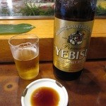 魚がし寿司 - 「ヱビス　大瓶」