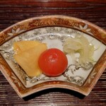 鈴田式 - お新香（柿、プチトマト、セロリ）