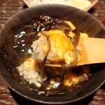 鈴田式 - 薪焼の木耳の甘酢餡掛け