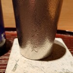 鈴田式 - 鈴田式の銘入り錫製タンブラ