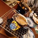 網元の宿 磯村 - 鮑〜踊り焼き〜♪バター欲しかった!