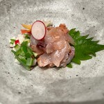 Sakana To Niku To Hokkaidou Kura - 鮮魚昆布〆鯛白子和え