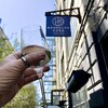 BROOKLYN KURA - ドリンク写真:青空の下、グラス日本酒で乾杯 (^^)。