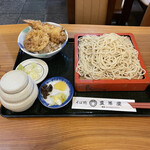 豊年屋そば処 - R5.1  おおせいろ・ランチCミニ海老天丼