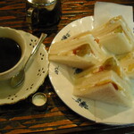 甘党喫茶 菊水 - フルーツサンドセット