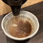 焼肉 三四郎 - これがかの有名な タレスープ！！