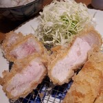 とんかつ七井戸 - 林ロース130g（断面）