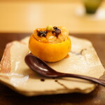 銀座 小十 - とらふぐの白子　蕪蒸し