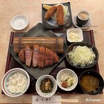 Tonkatsu Murahachi - 佐助豚リブロースかつ＋かきフライ＋茶碗蒸し