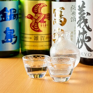 日本酒、焼酎取り揃えております。
