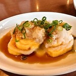 しゃぶしゃぶ温野菜 - もっちりだし巻き玉子＠醤油かけました図