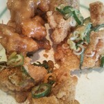 Karaage Fukuhana - ３種の唐揚げ(カラシマヨ、カレー、葱塩)