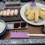 とんかつ 大希 - 信玄鶏ささみかつ定食＆ロースかつ単品　全景