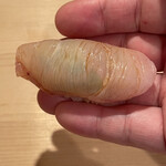 登喜和鮨 - 新潟産クエしゃぶしゃぶ昆布出汁漬け