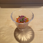 登喜和鮨 - 鮭の頭と骨で炊いた煮凝潰しイクラ