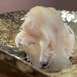 登喜和鮨 - ずわい蟹炭焼き新発田産蕪みぞれあんかけ