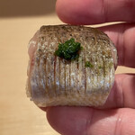 登喜和鮨 - 梭子魚柑橘〆