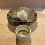 登喜和鮨 - ずわい蟹炭焼き新発田産蕪みぞれあんかけ