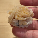 登喜和鮨 - 佐渡両津産バイ貝たたき