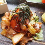 Lier・幡 - メインの三元豚炒め