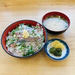 食堂 遊覧亭 - アジ釜揚げしらす丼