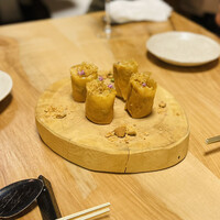 中国料理 にいくら - 上海蟹春巻 揚げ生姜、黒酢クッキー