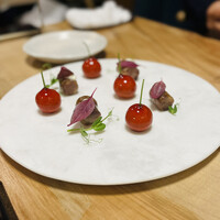 中国料理 にいくら - レバーテリーヌ、胡桃
                    腸詰、カリフラワー、腐乳