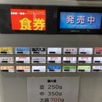 中華そば べんてん - 麺の量は確認してポチッとしましょう。