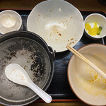 おふくろ亭 - 2023/01/06
      ホル鍋定食 大飯 温泉玉子 500円
      フライ3品 100円
      持ち帰り 白ホル 300円